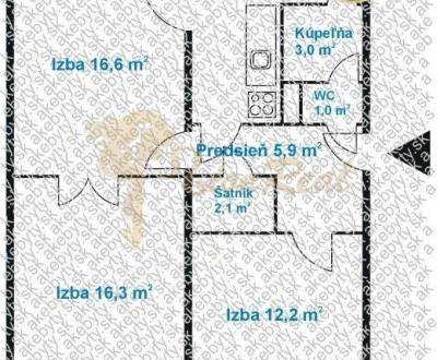 Kaufen 3-Zimmer-Wohnung, 3-Zimmer-Wohnung, Exnárova, Bratislava - Ruži