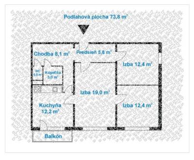 Kaufen 3-Zimmer-Wohnung, 3-Zimmer-Wohnung, Rezedová, Bratislava - Ruži