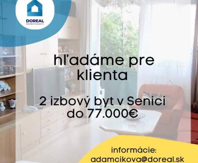 Suche 2-Zimmer-Wohnung, 2-Zimmer-Wohnung, Senica, Slowakei