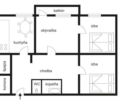 Kaufen 3-Zimmer-Wohnung, 3-Zimmer-Wohnung, Horný rad, Myjava, Slowakei