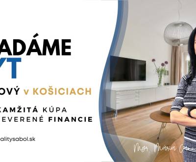 Suche 3-Zimmer-Wohnung, 3-Zimmer-Wohnung, Košice - Staré Mesto, Slowak