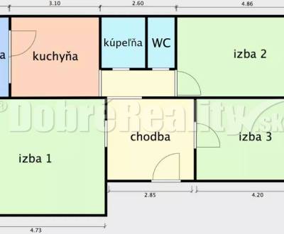 Kaufen 3-Zimmer-Wohnung, 3-Zimmer-Wohnung, M. Rázusa, Prievidza, Slowa