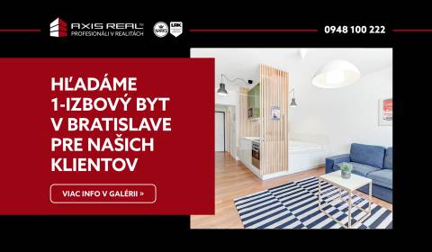 Suche 1-Zimmer-Wohnung, 1-Zimmer-Wohnung, Bratislava - Ružinov, Slowak