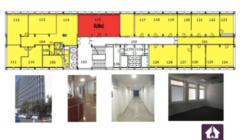 Moderne Büros ab 19m2 bis zu einem ganzen Stockwerk (600m2)