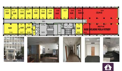 Moderne Büros ab 19m2 bis zu einem ganzen Stockwerk (600m2)