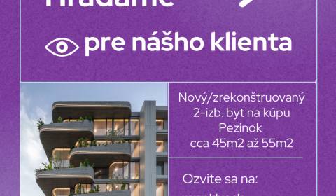 Suche 1-Zimmer-Wohnung, 1-Zimmer-Wohnung, Pezinok, Slowakei