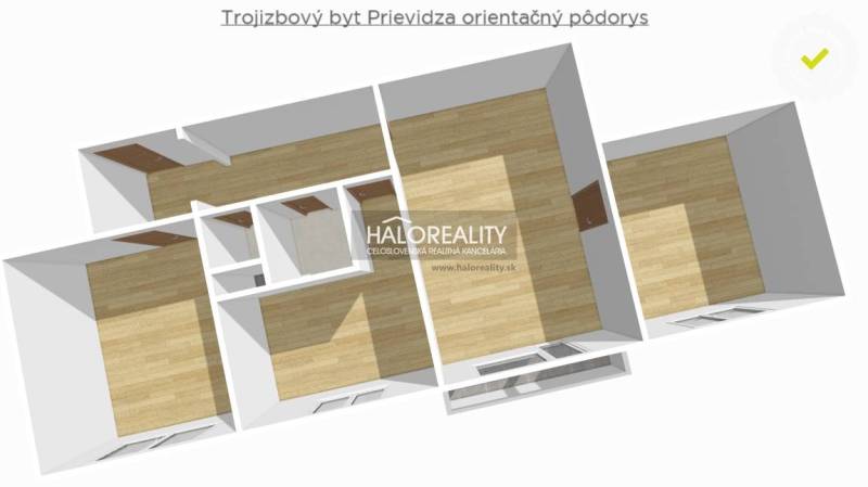 Prievidza 3-Zimmer-Wohnung Kaufen reality Prievidza