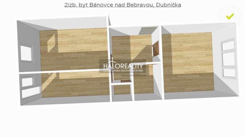 Bánovce nad Bebravou 2-Zimmer-Wohnung Kaufen reality Bánovce nad Bebravou