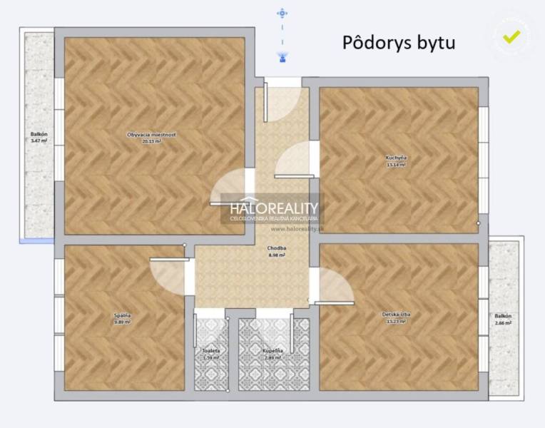 Jastrabá 3-Zimmer-Wohnung Kaufen reality Žiar nad Hronom