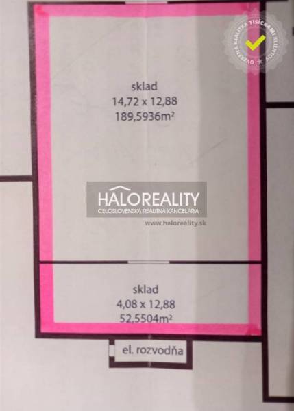 Trebišov Lager und Hallen Mieten reality Trebišov