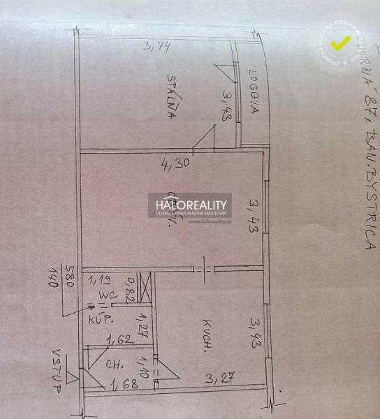 Banská Bystrica 2-Zimmer-Wohnung Kaufen reality Banská Bystrica