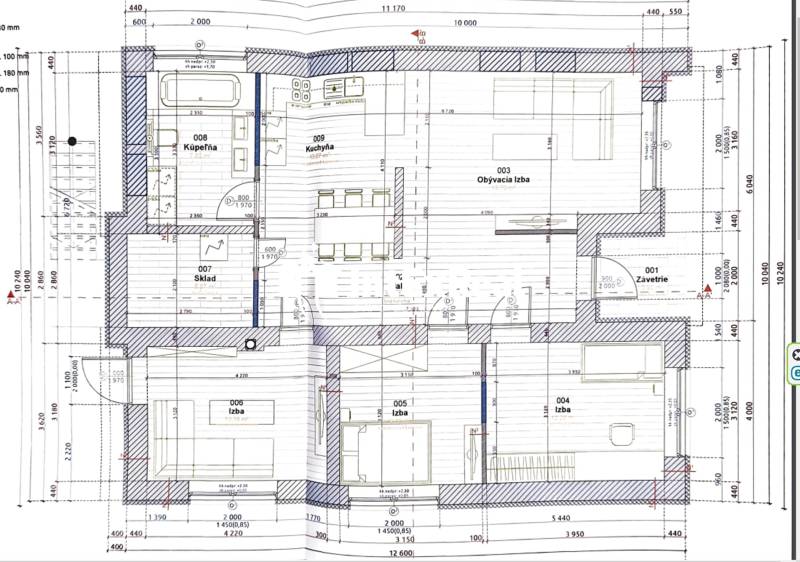 Veľkorysé 4 izb.,bývanie, ÚP 103,49 m², pozemok 378 m²,Trhová Hradská