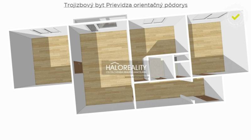 Prievidza 3-Zimmer-Wohnung Kaufen reality Prievidza