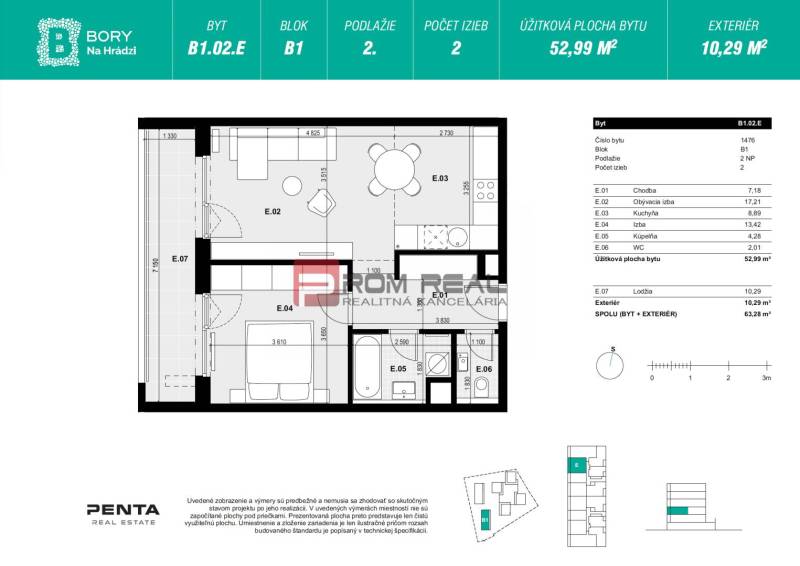 2-Zimmer-Wohnung Kaufen reality Bratislava IV